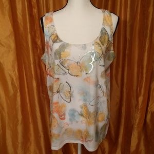 Lane Bryant Butterfly Tank, 18/20